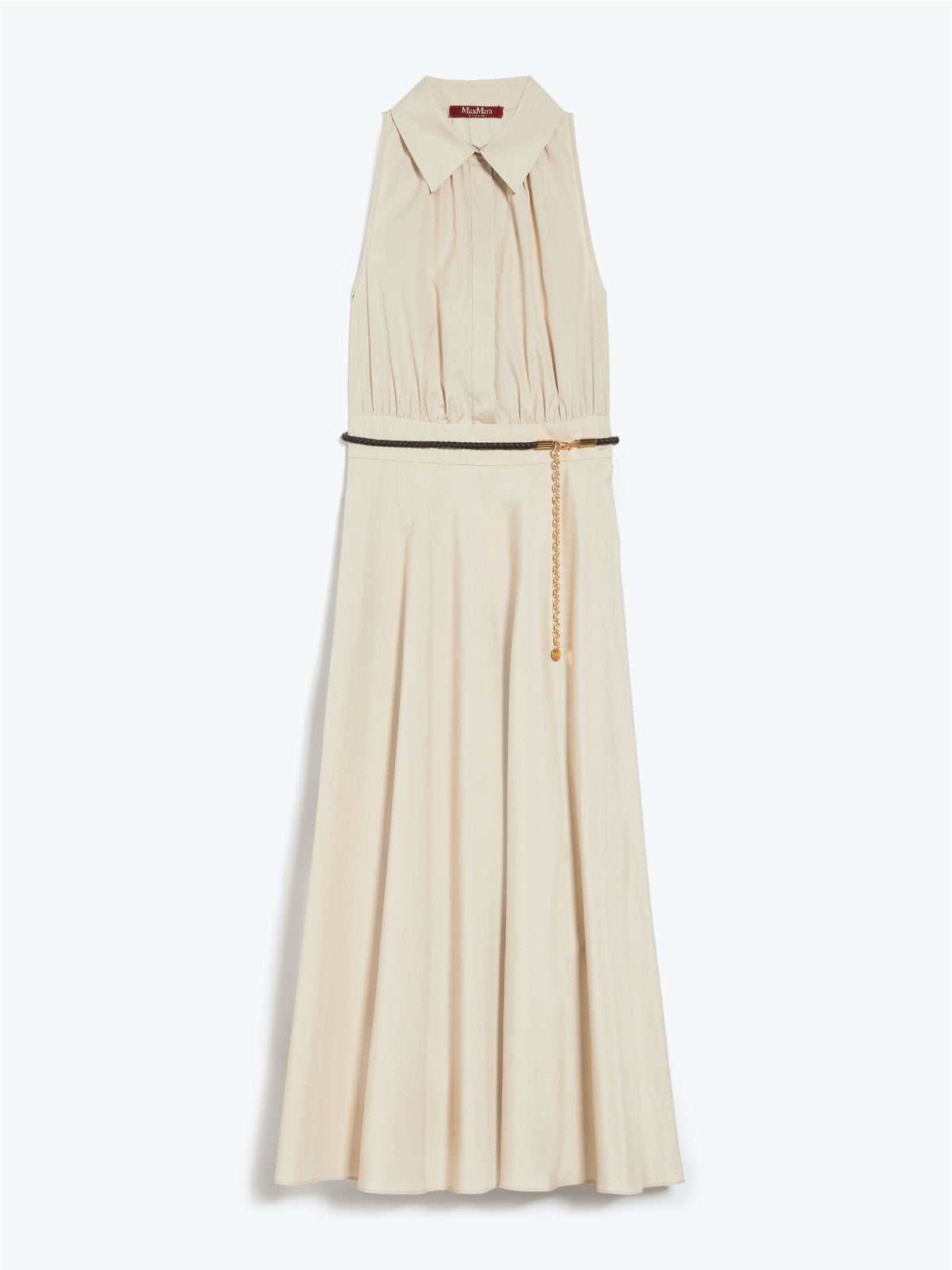 Adepto Beige Sleeveless Dress