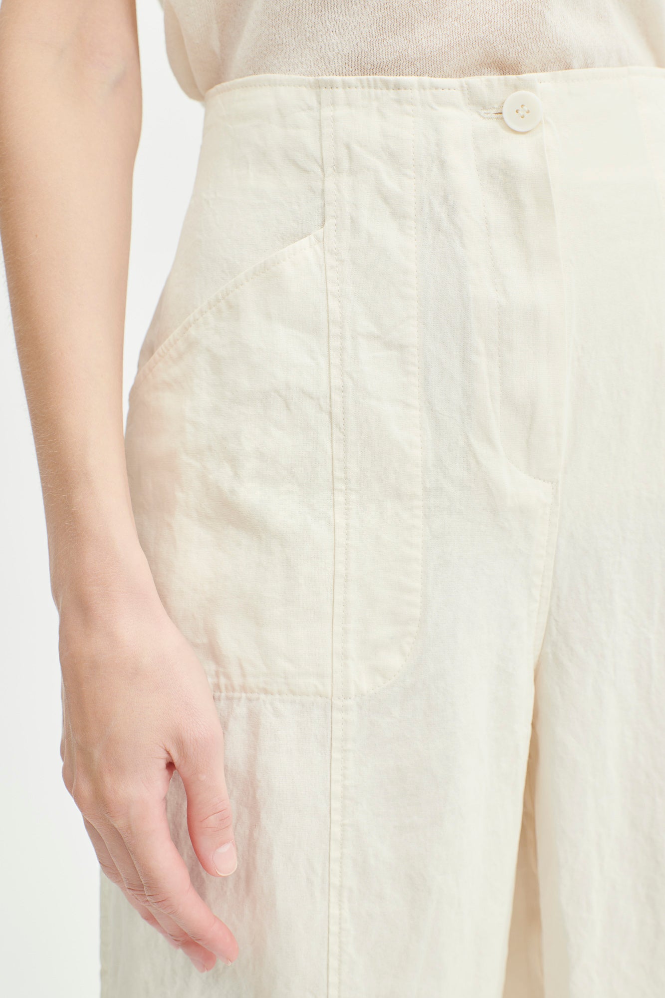 Cream Summer pants