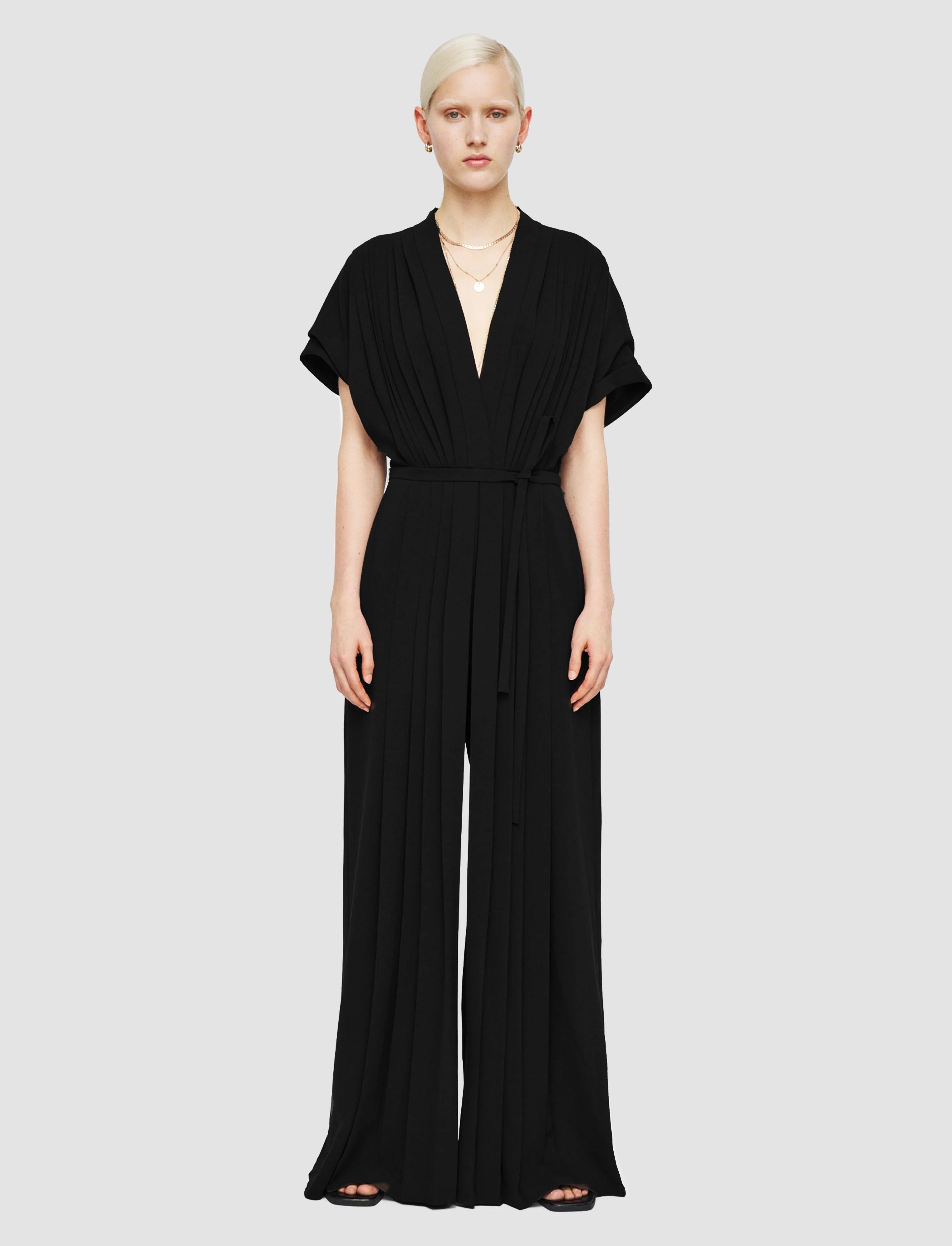 Sofia Pleated Jumpsuit black