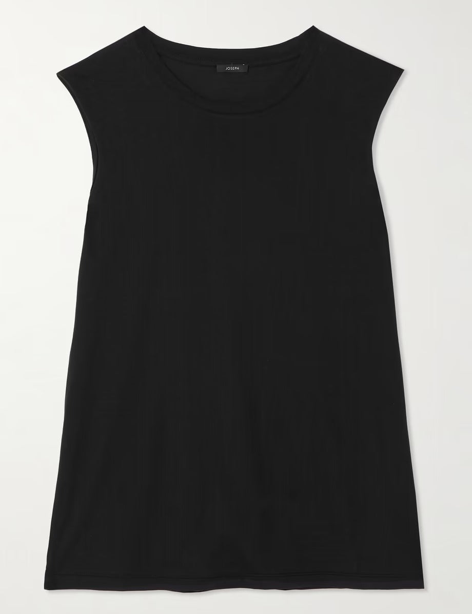 Cotton Silk Jersey Tank Top