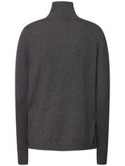 Turtleneck sweater with silk