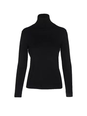 Turtleneck sweater with silk