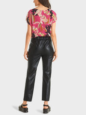 Pants in Faux Nappa Leather