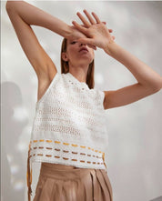 Off White Knitted Top