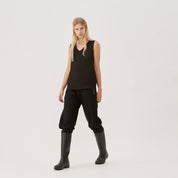 forest green sleeveless top fabiana filippi