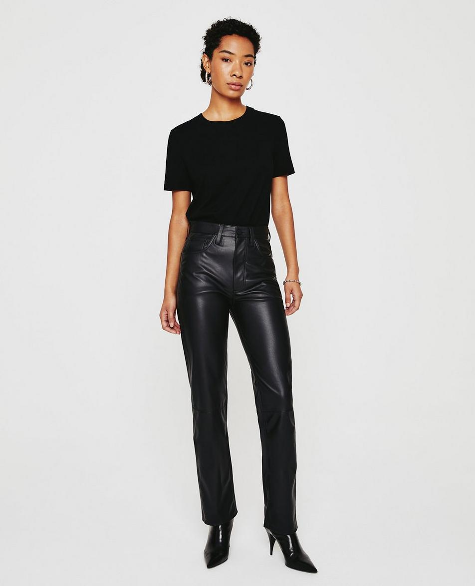 vegan leather agjeans