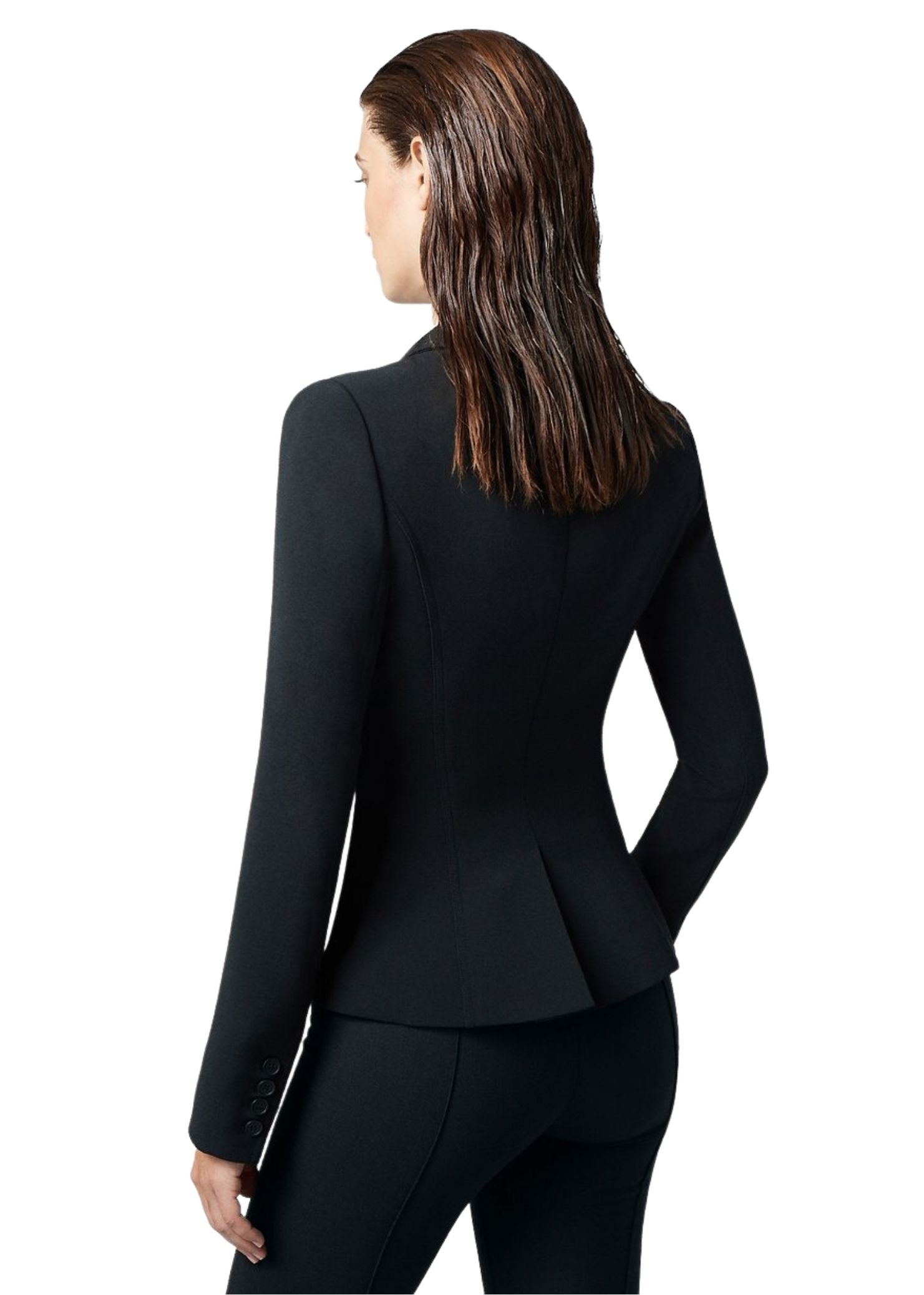 3 button wrap blazer -02