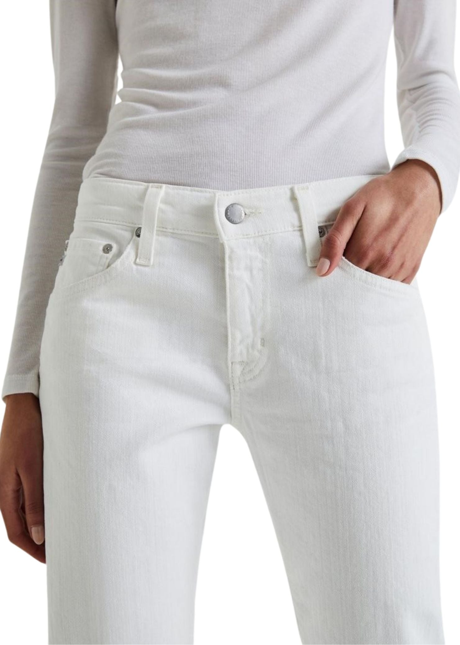Ex Boyfriend Slim White AG Jeans