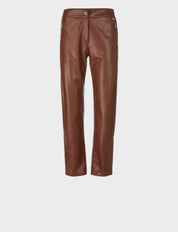 Casual Pants in Faux Nappa Leather