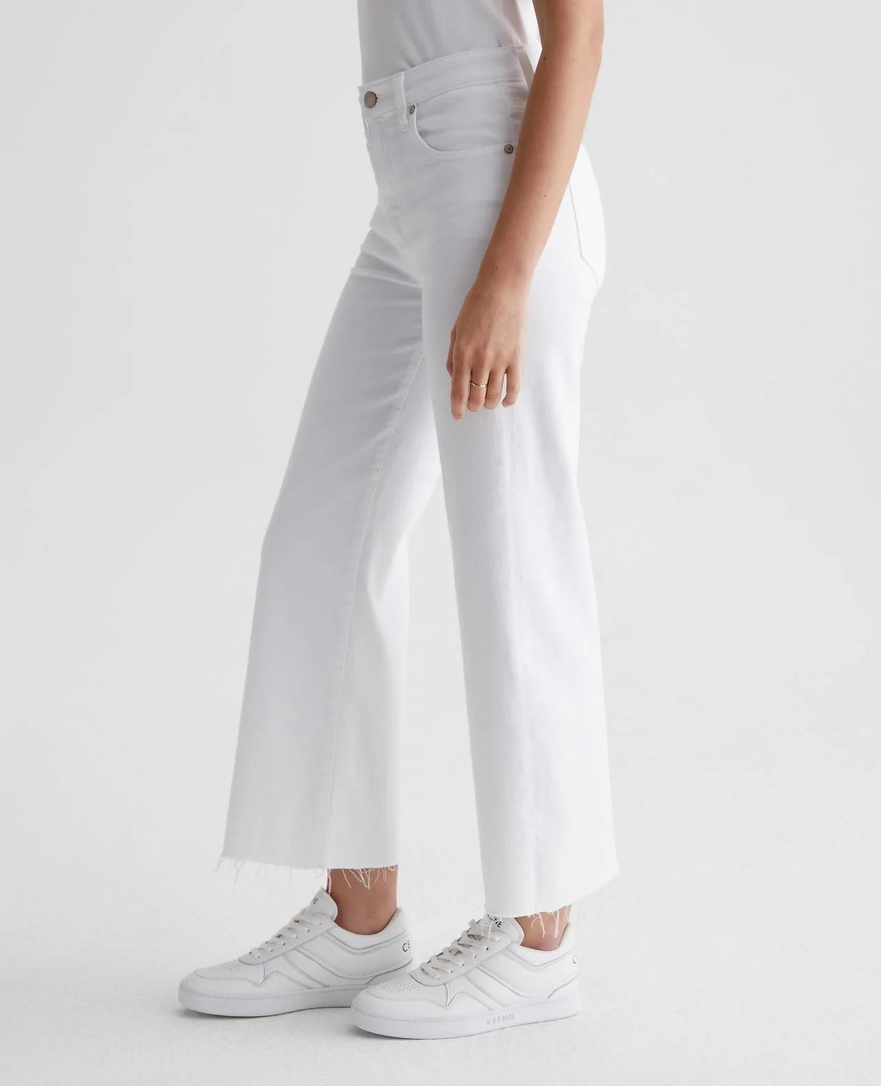 Saige wide leg - modern white