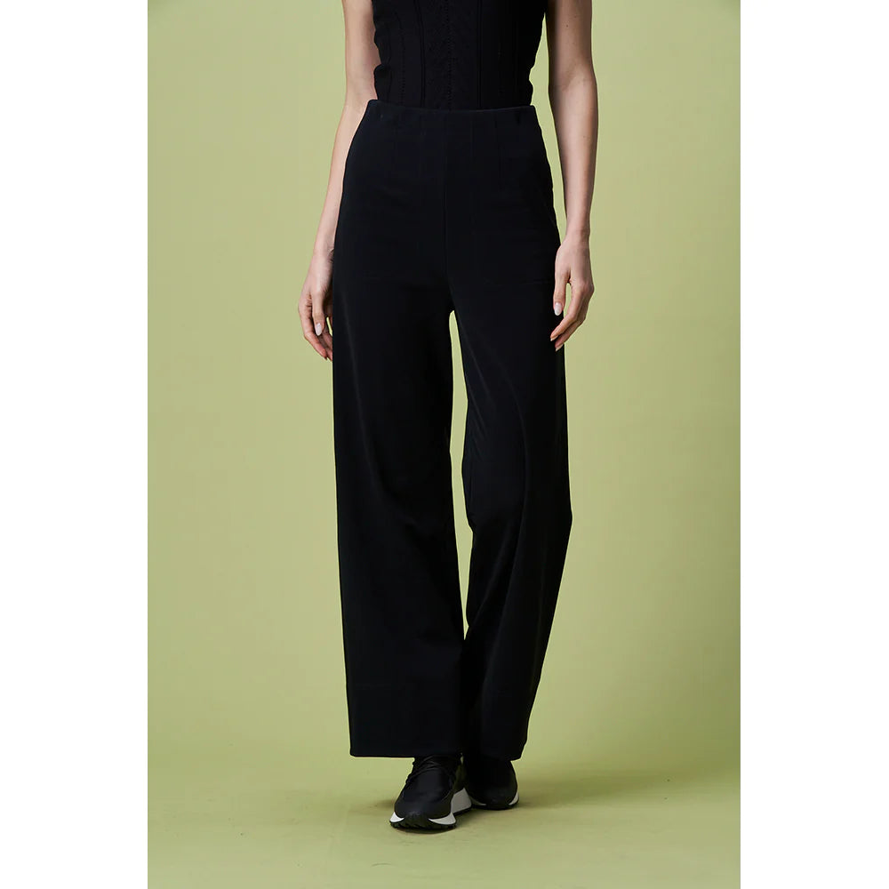 Extraordinary Black Wide Leg Pull On Pant