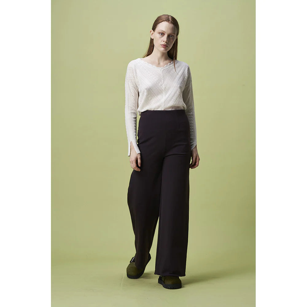 Extraordinary Black Wide Leg Pull On Pant