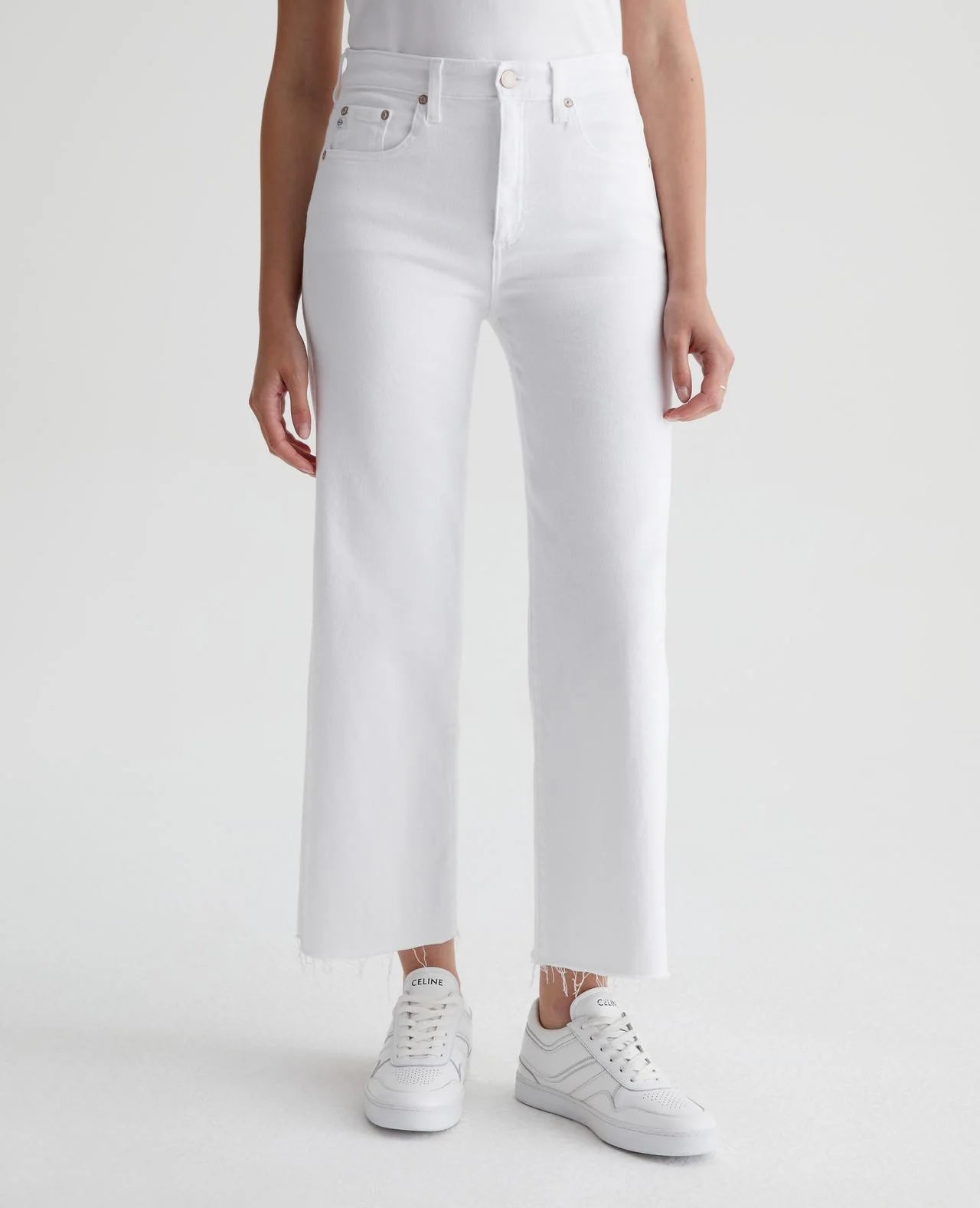 Saige wide leg - modern white