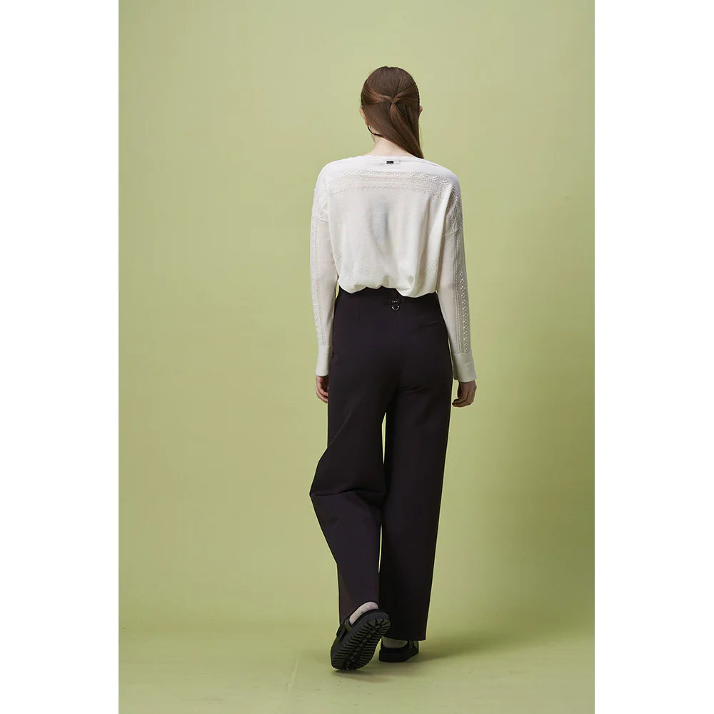Extraordinary Black Wide Leg Pull On Pant