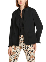 Blazer with wide lapel