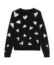 Studio Max Mara Arnold Heart Print Virgin Wool Sweater