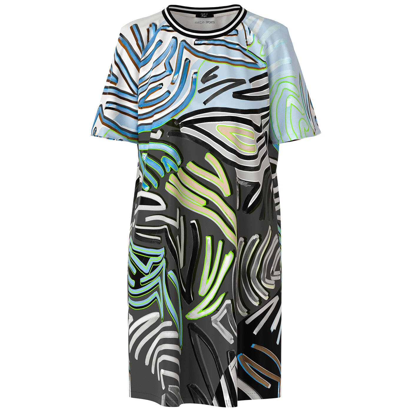 Short Sleeve Sporty A-line  Dress