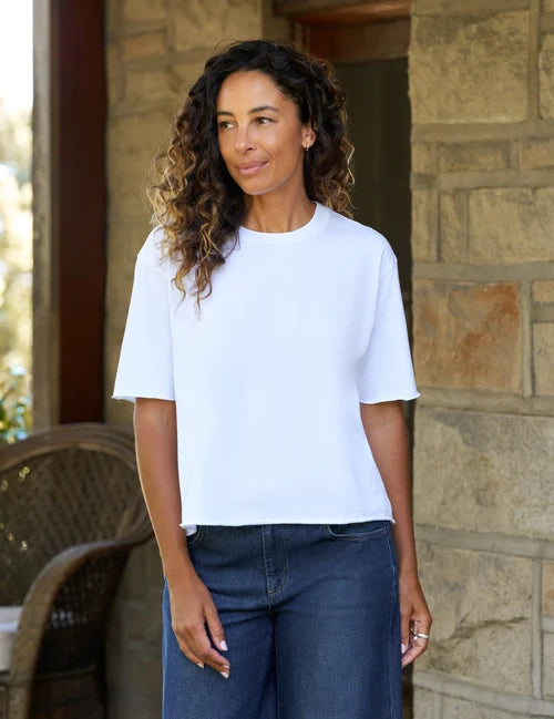 Perry NYC Crewneck Tee White