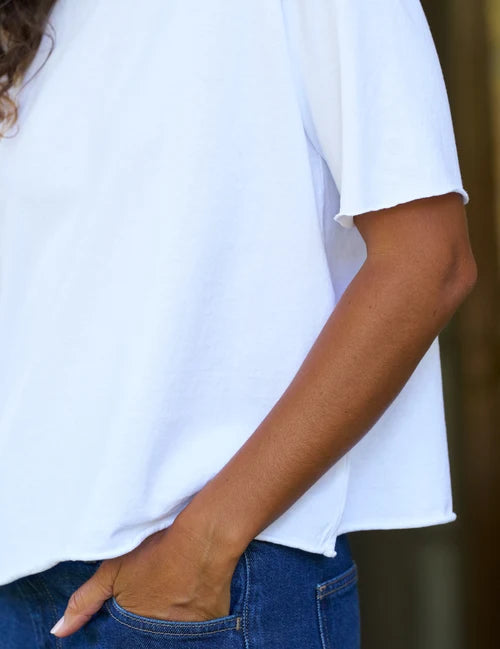 Perry NYC Crewneck Tee White
