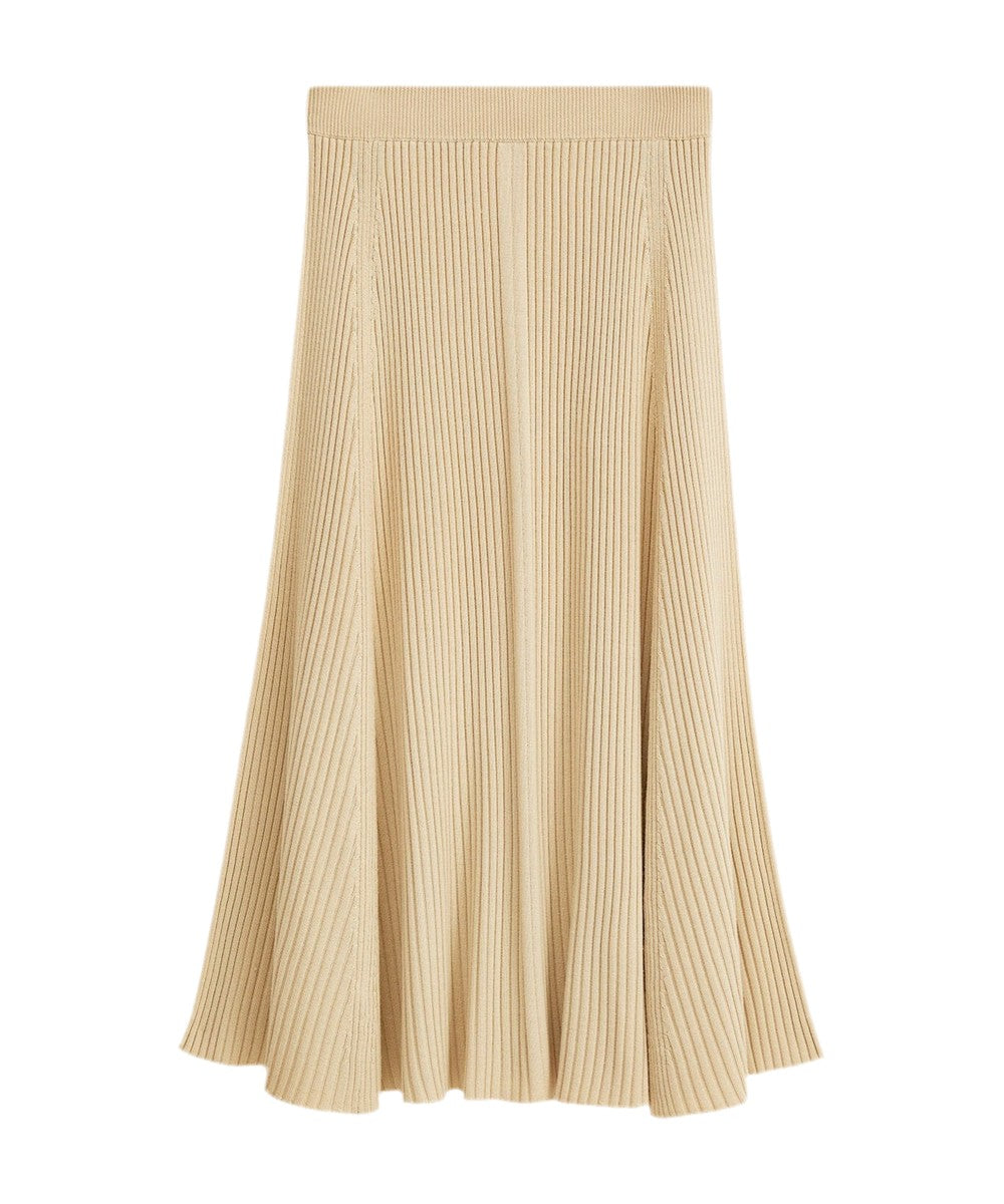 JOSEPH Silk Blend Skirt Champagne