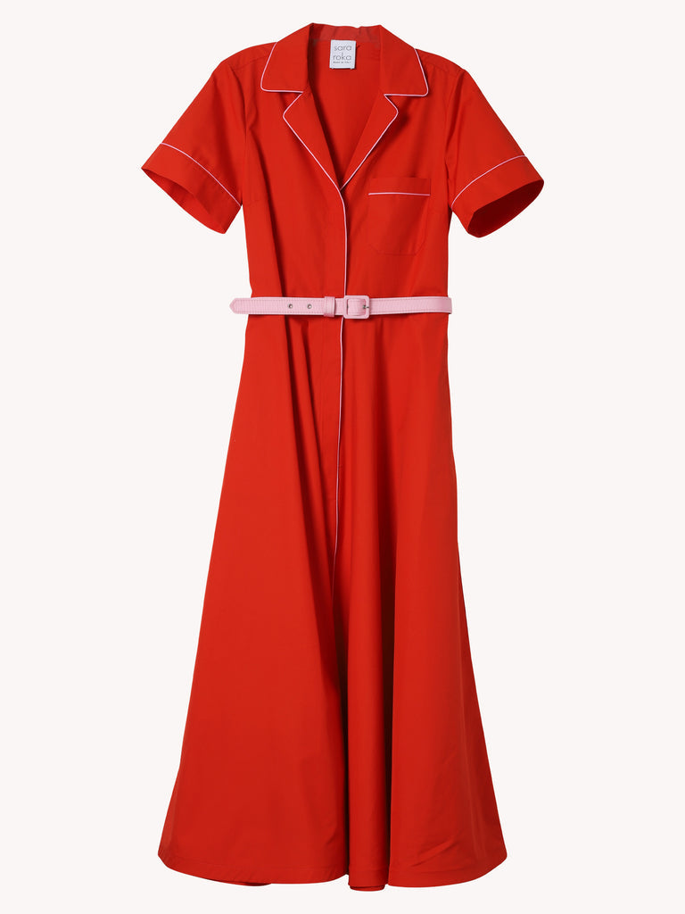 Mariamar90 Burnt Orange/Pink Shirt Dress