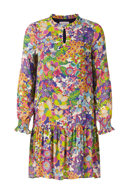 Printed  Dress with Frill