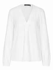 Ruffle Blouse White