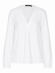 Marc Cain Ruffle Blouse White