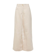 S Max Mara Lapo Linen Trousers Beige
