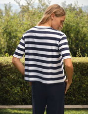 Perry NYC Crewneck Tee Nautical Stripe