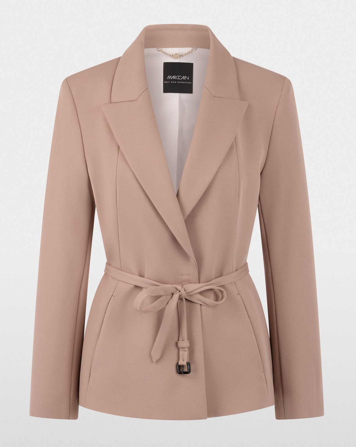 Warm Taupe New Belted Jacket