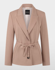 Warm Taupe New Belted Jacket