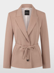 Warm Taupe New Belted Jacket