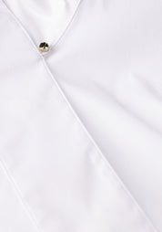 White Blouse with High Stand Collar