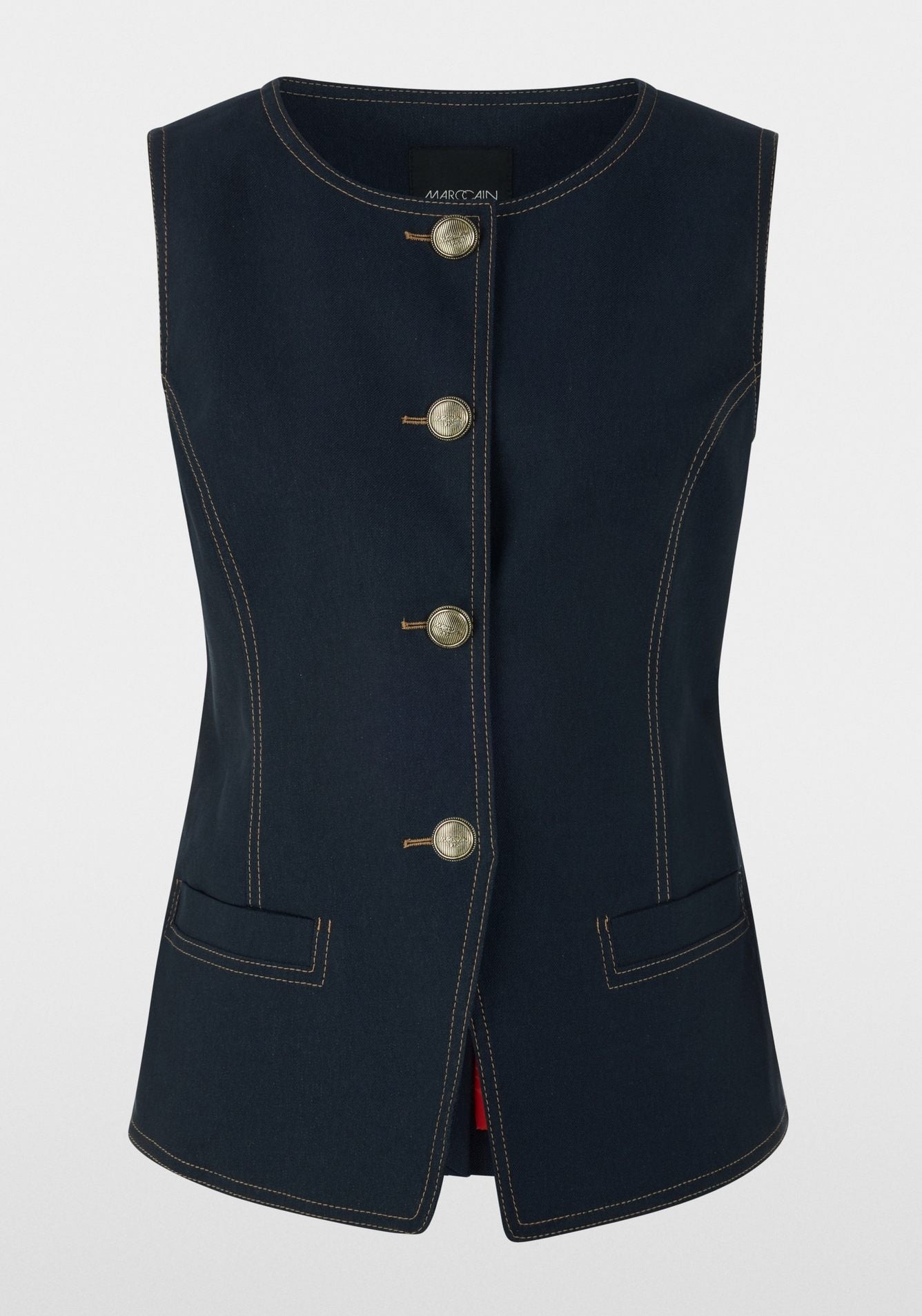 Denim-Look Waistcoat
