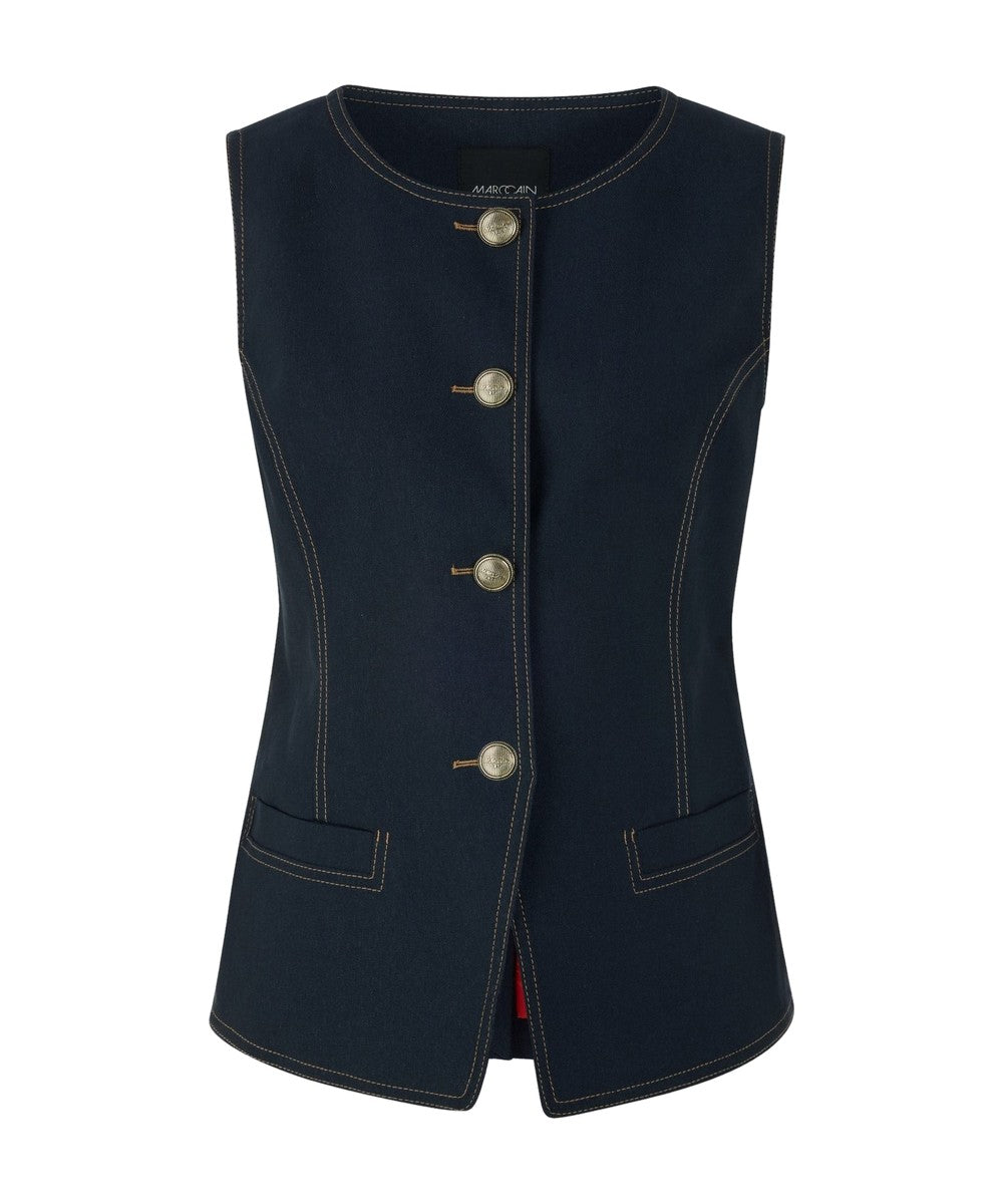 Marc Cain Denim-Look Waistcoat