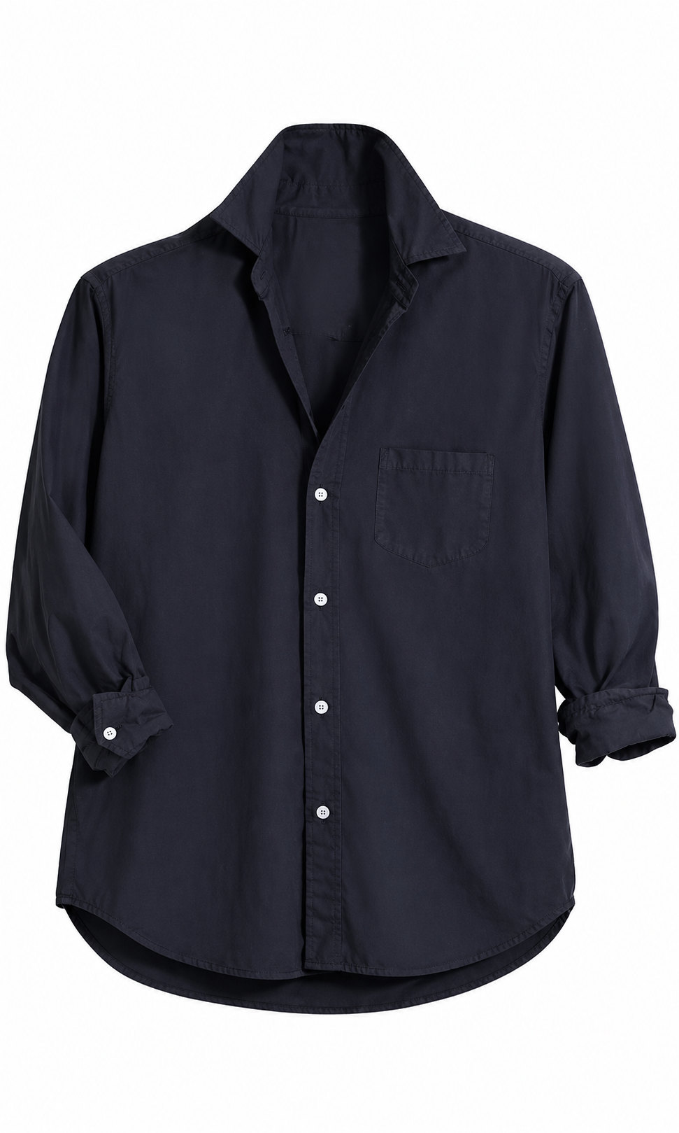 Eileen Relaxed Button-Up Shirt Washed Navy