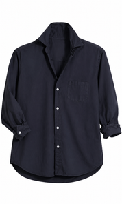Eileen Relaxed Button-Up Shirt Washed Navy