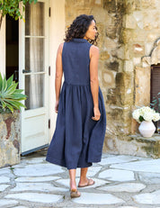 Daphne Popover Sleeveless Shirtdress