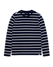Danny Long-Sleeve Shirt Navy/Natural Stripe