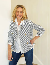 Mini-Belfast Striped Peacoat