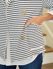 Mini-Belfast Striped Peacoat