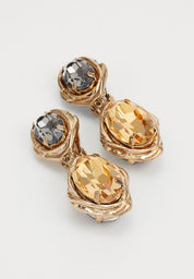 Fasto Earrings Metal & Glass