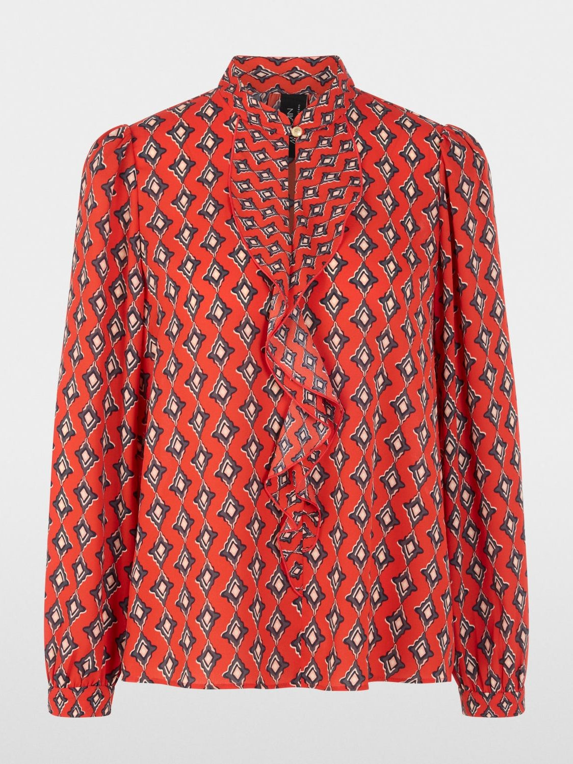 Aurora Red Print Blouse