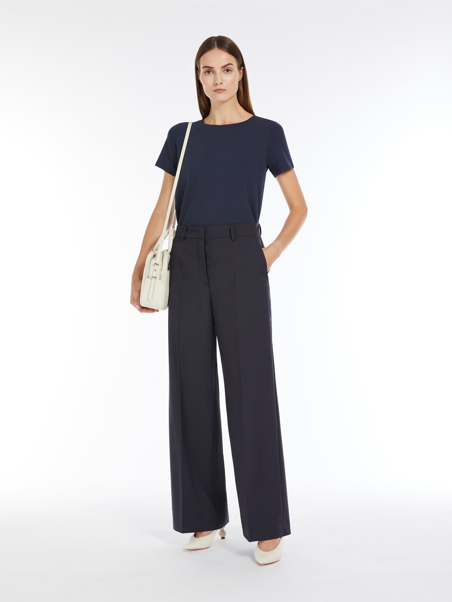 Visivo Wide Leg Pants Navy