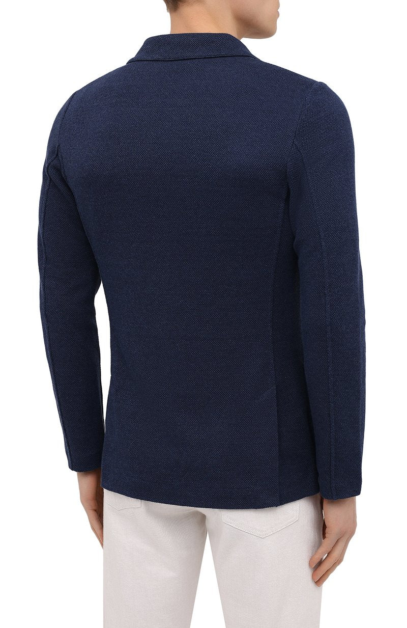 Navy Linen Jacket