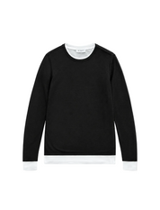 Eleni Long-Sleeve Tee Black And White