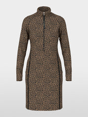Marc Cain Sport Half-Zip Dress Animal Print