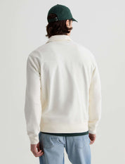 Ethan Zip Sweatshirt Ivory Dust