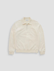 Ethan Zip Sweatshirt Ivory Dust